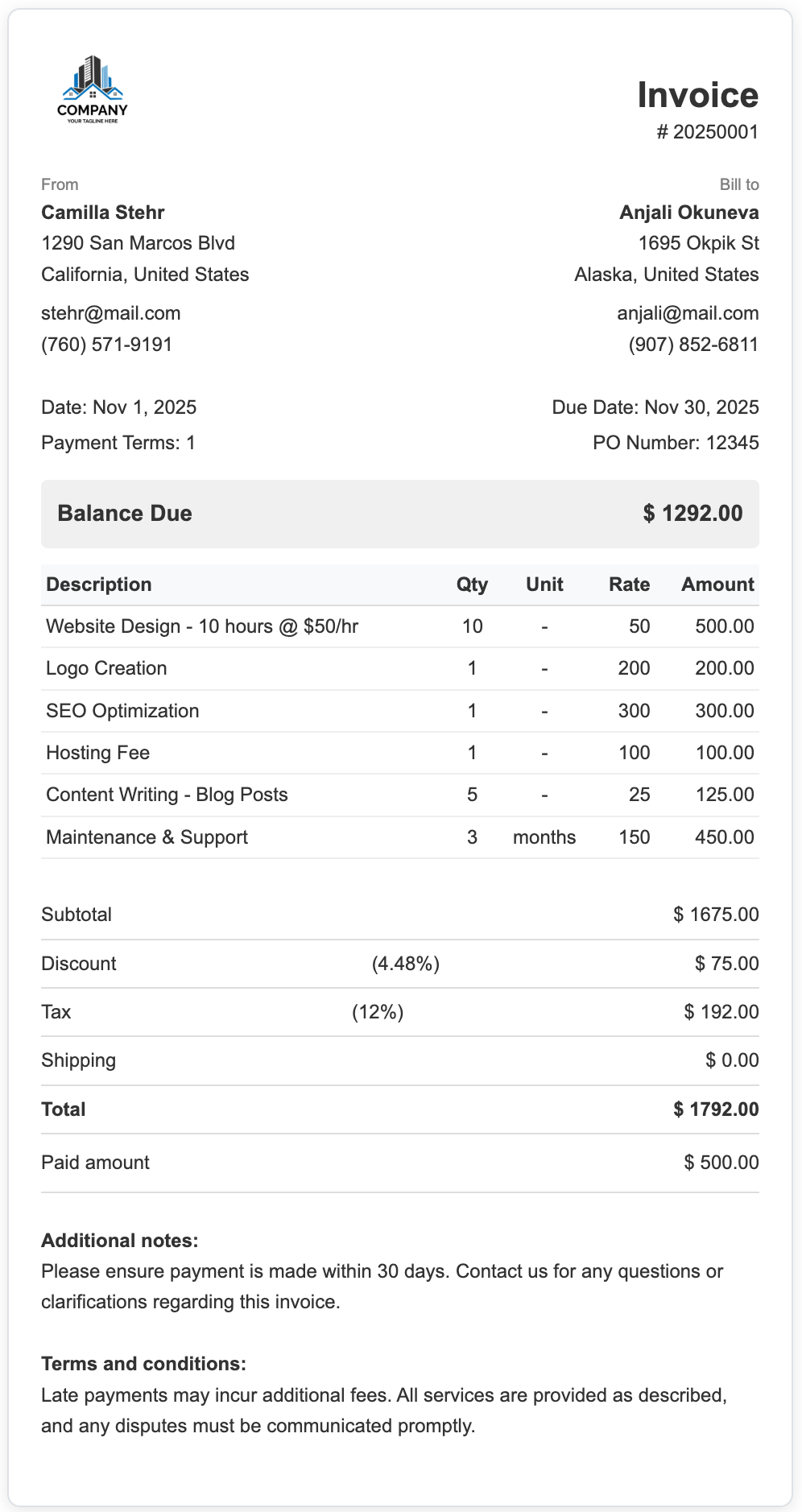 Invoice Generator Illustration